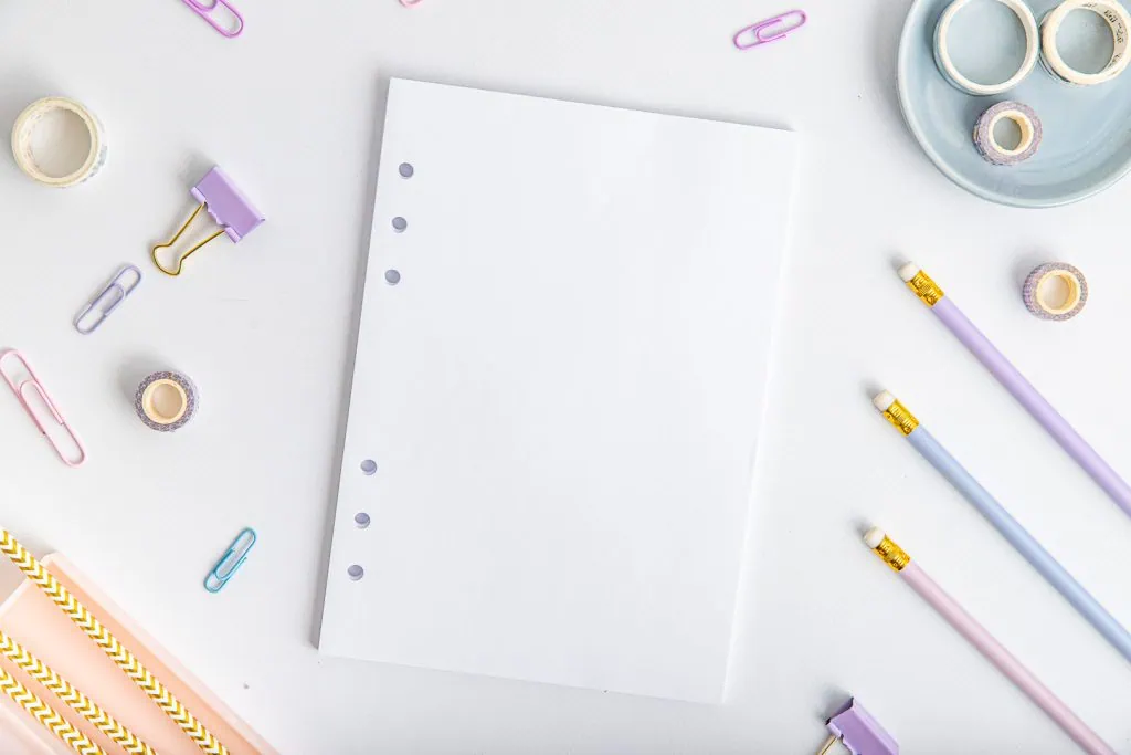 Notes - wkład do organizera | czyste kartki