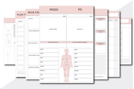 planer treningów fitness planner pdf do druku