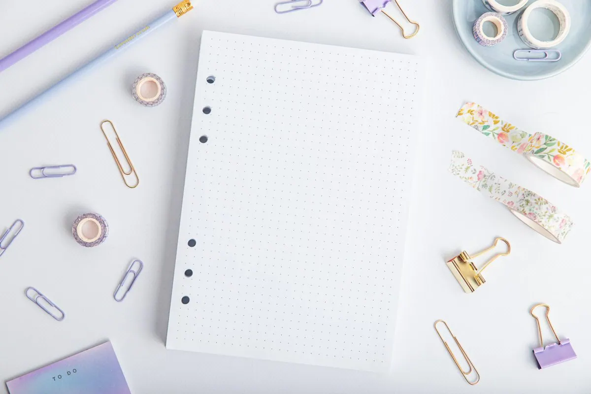 Wkład do organizera kropki Bullet Journal