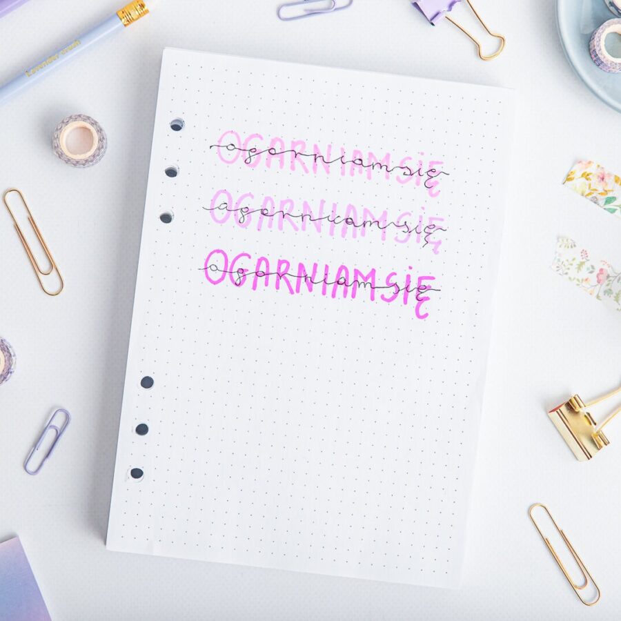 Wkład do organizera kropki A5 – Bullet Journal