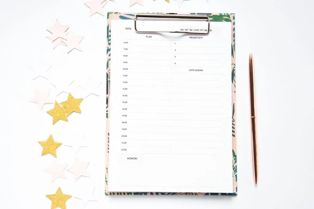 zestaw pod choinkę planery dzienny deska z klipem