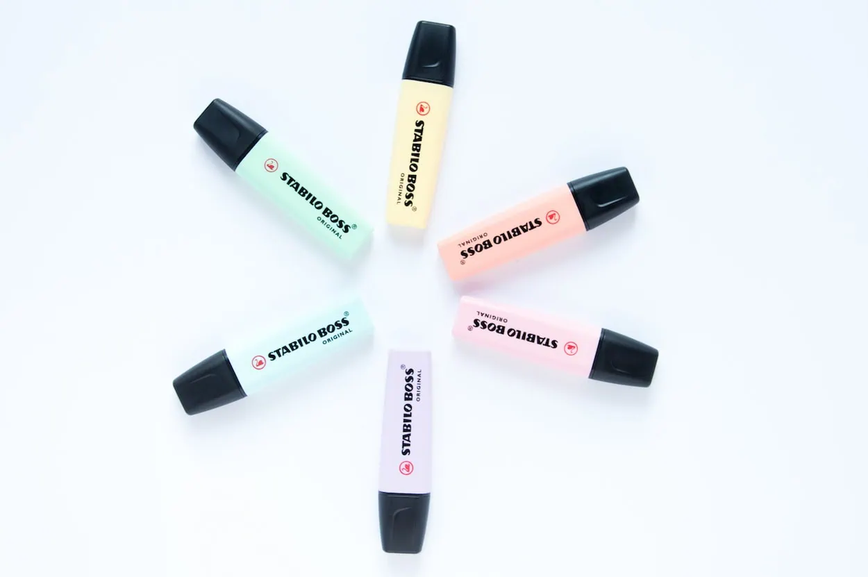 zakreślacze pastelowe stabilo zestaw