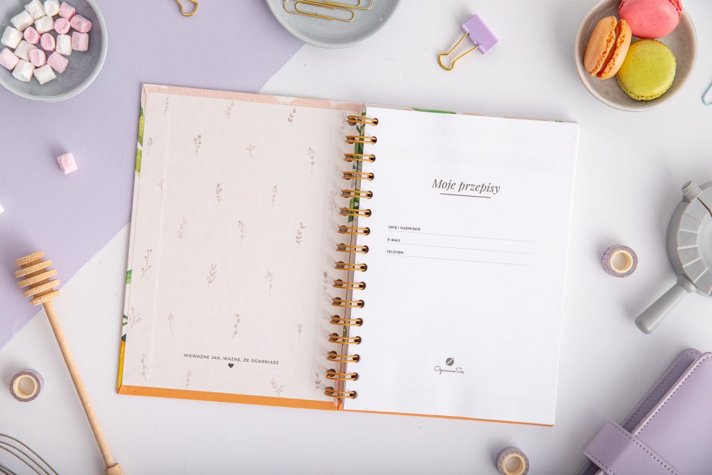 Zeszyt na przepisy - strona tytułowa