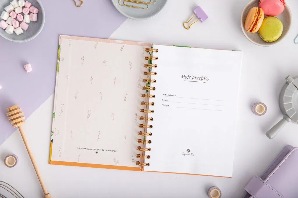 Zeszyt na przepisy - strona tytułowa