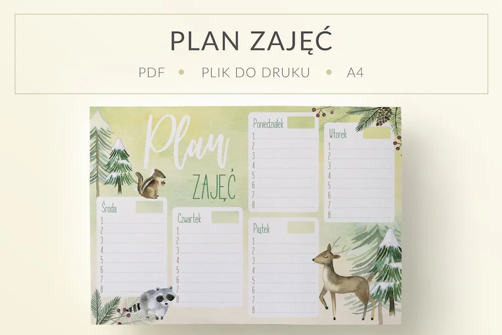 Plan Lekcji do druku