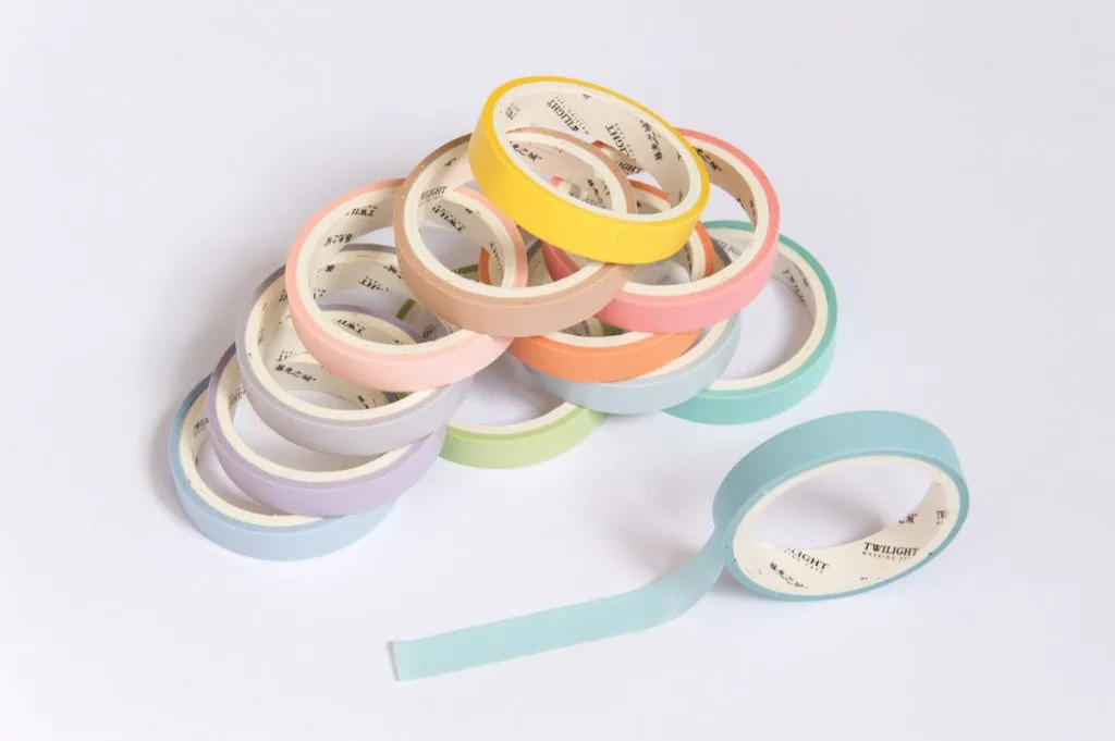 Taśma dekoracyjna - zestaw - pastelowe
