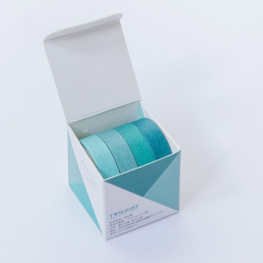 taśmy washi tape zestaw błękit