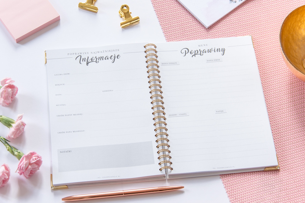 Planner ślubny - organizacja wesela