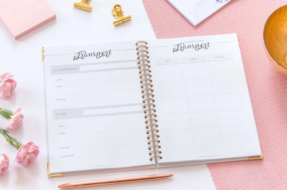 Planner ślubny - organizacja ślubu