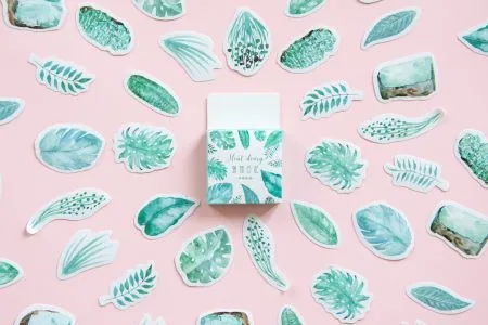 Naklejki liście tropikalne