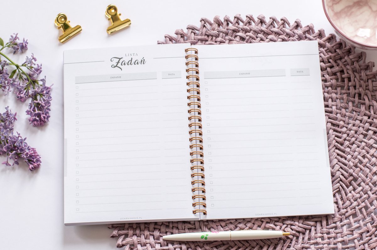 personalizowany planer ślubny lista zadań