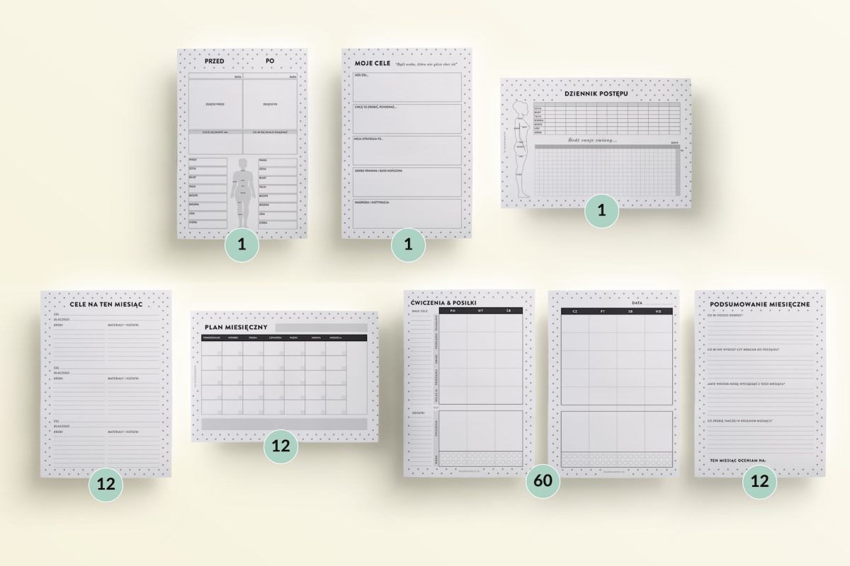 Ogarniam Się Planner Fitness