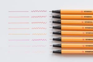 cienkopisy stabilo odcienie rozowego