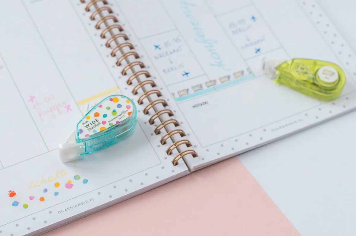 tasiemka dekoracyjna do planera i bullet journala
