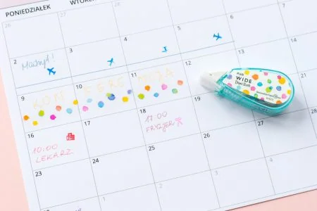 taśma dekoracyjna do planera i bullet journala