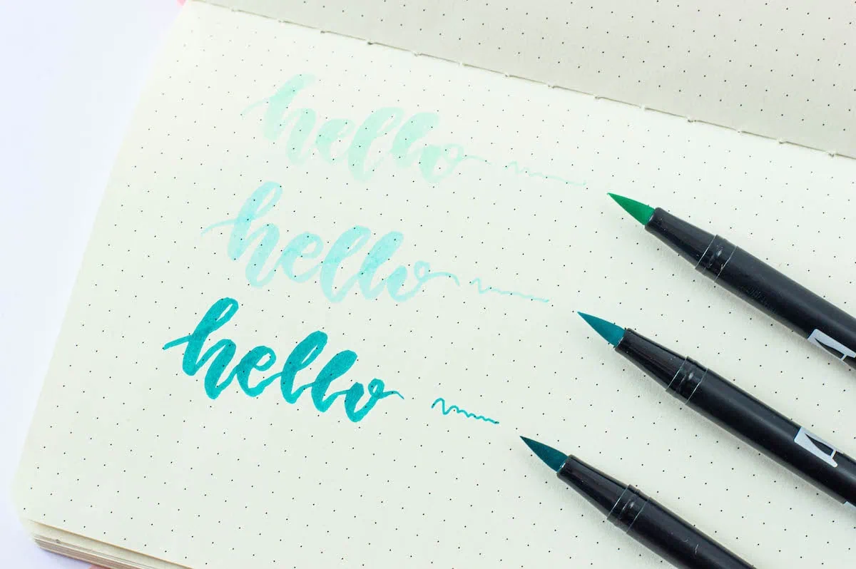 Flamastry do kaligrafii Tombow