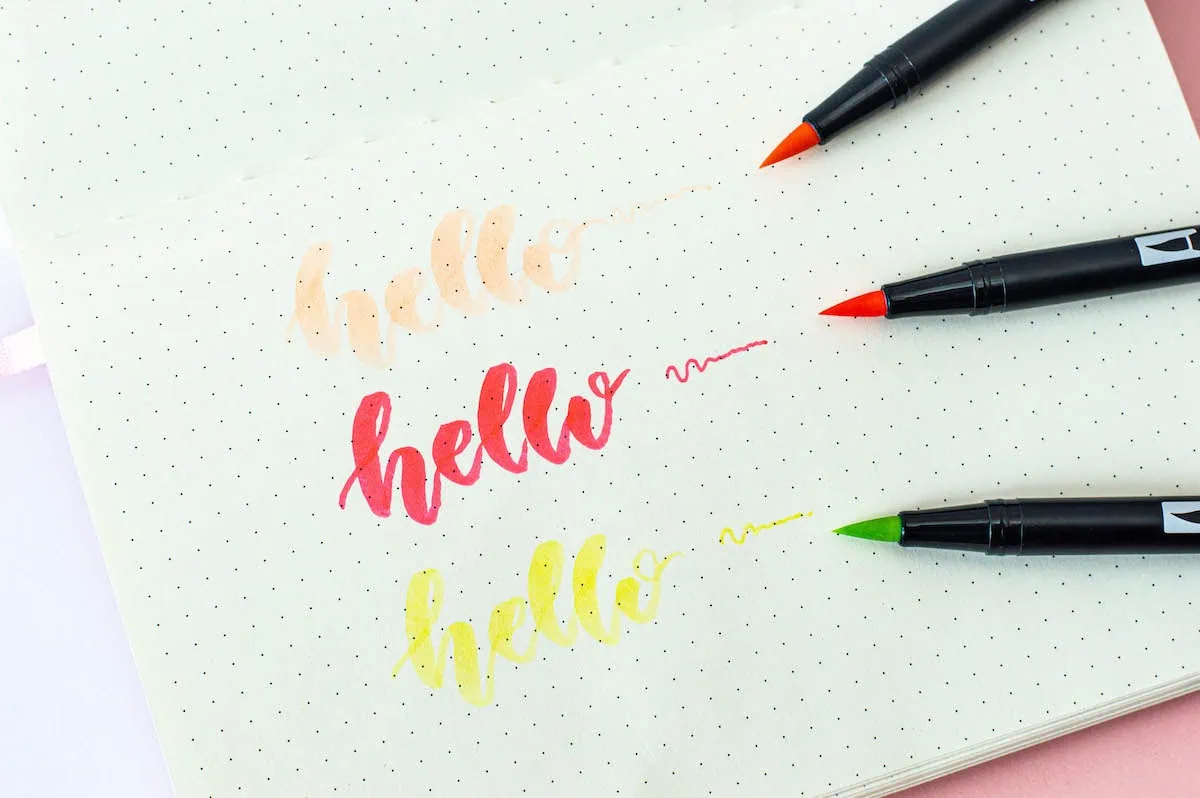 Markery do kaligrafii Tombow