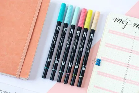 Markery do kaligrafii pastelowe Tombow