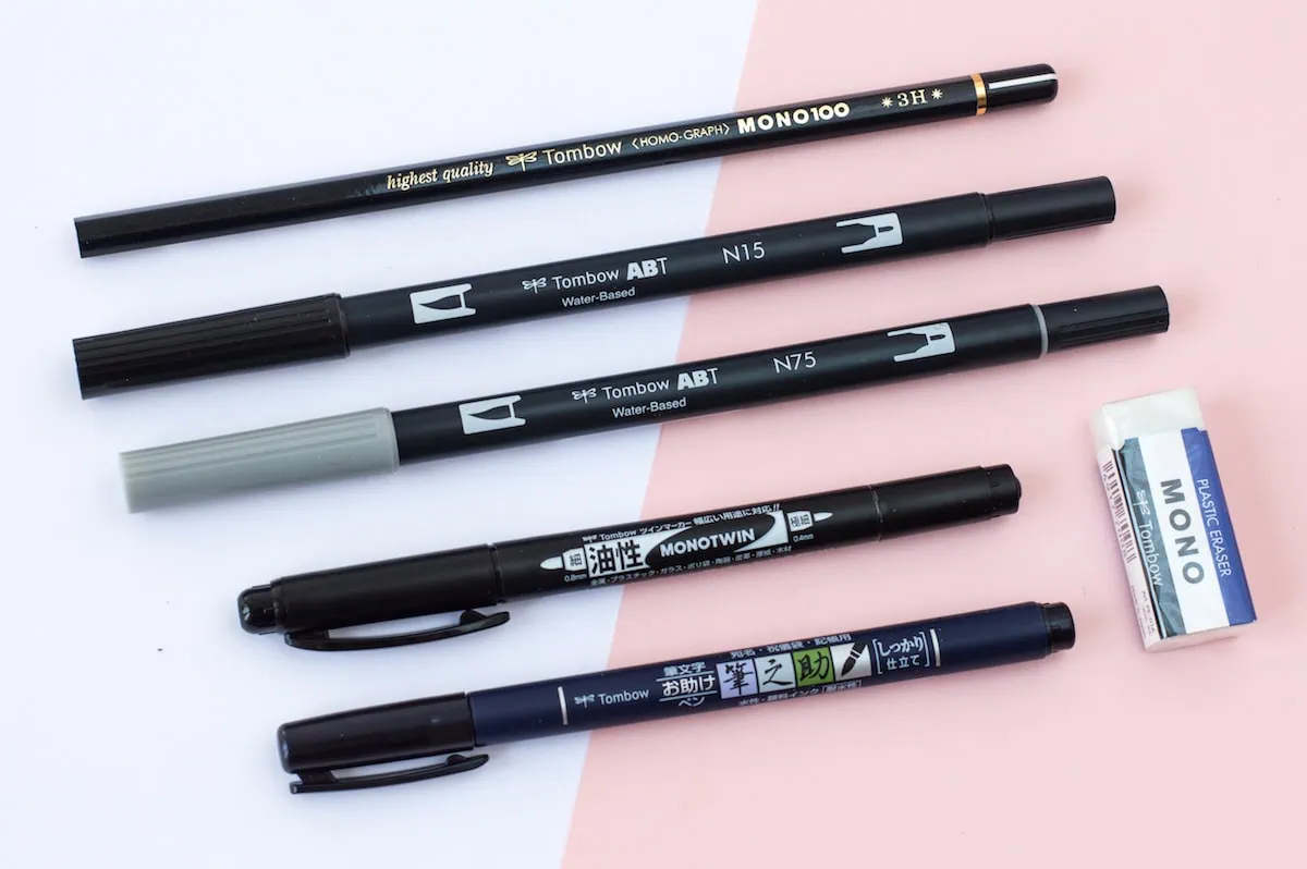 Zestaw do kaligrafii dla początkujących Tombow