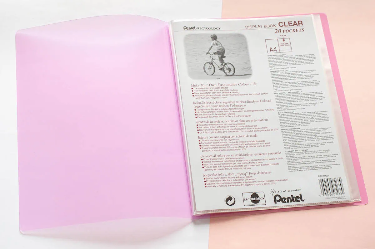 teczka organizer na dokumenty różowa