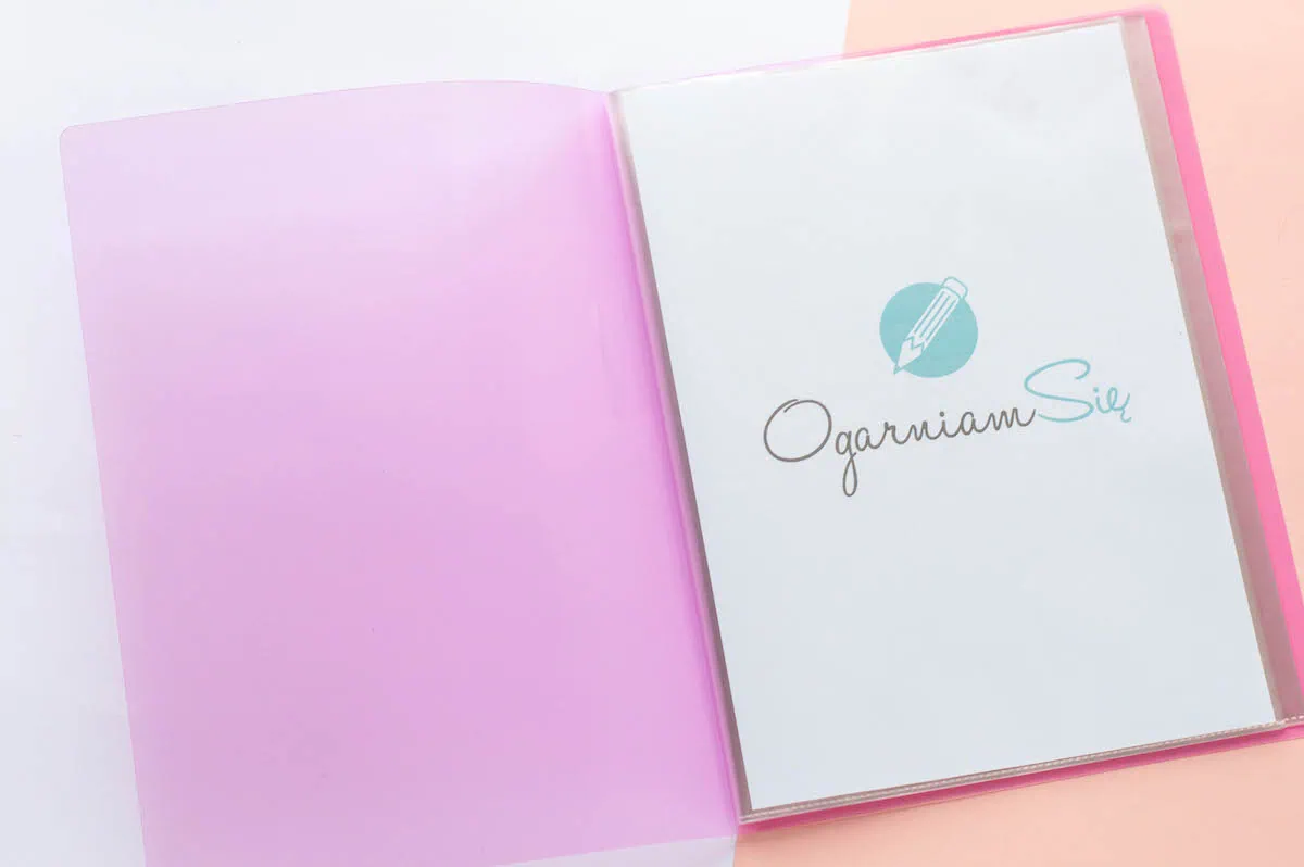 Teczka organizer na dokumenty i notatki a4