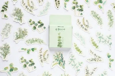 naklejki do bullet journal eukaliptus liście