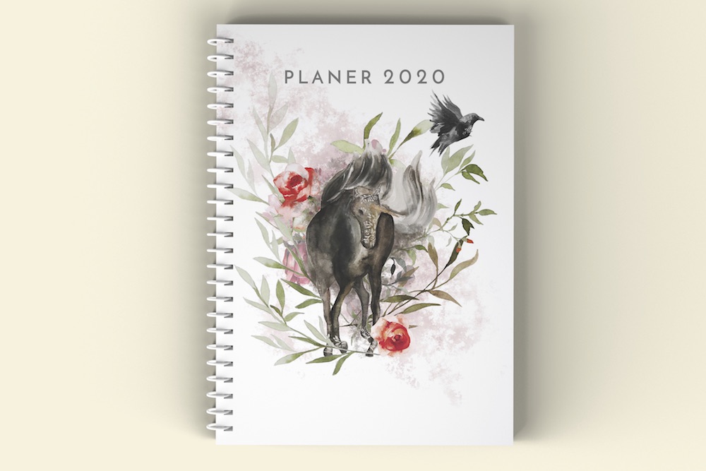 A5 okladka 2020 Boho outline 2mm mockup