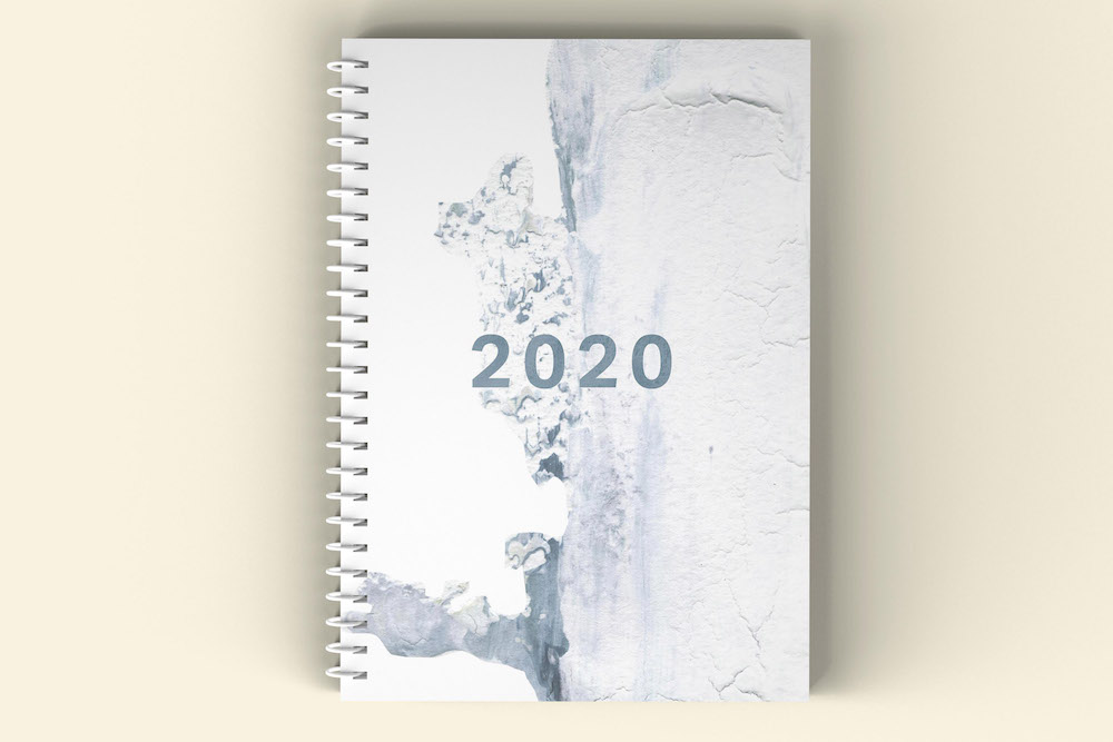 A5 okladka 2020 arctic outline 2mm mockup
