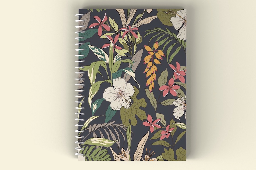 A5 okladka Kwiaty Hibiskusa 2mm awers mockup