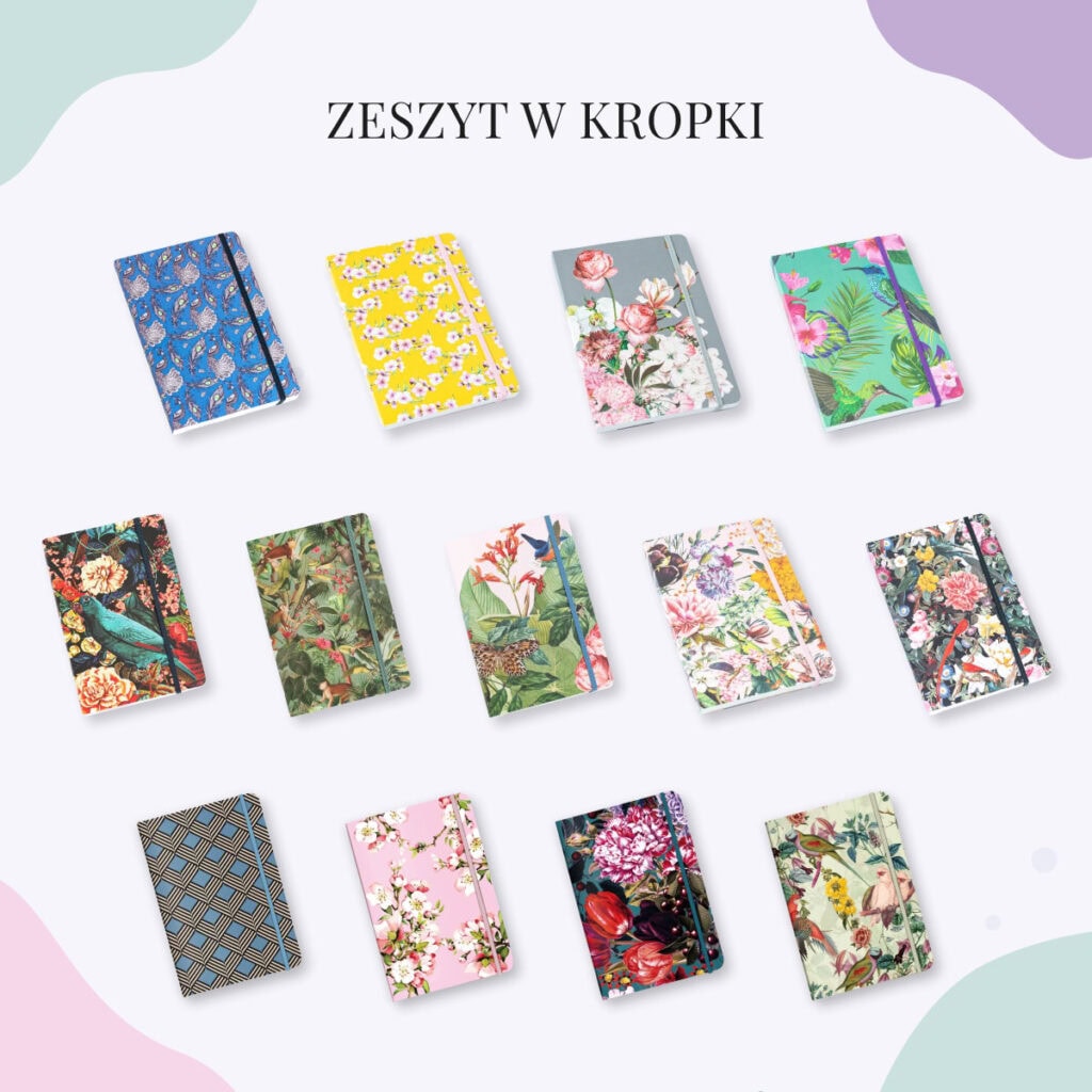 Bullet Journal | Zeszyt w kropki - wzory
