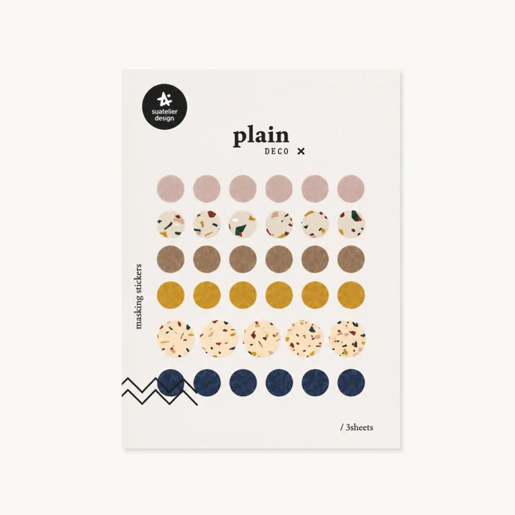 Papierowe naklejki do planera i bullet journal "Kolorowe kółka"