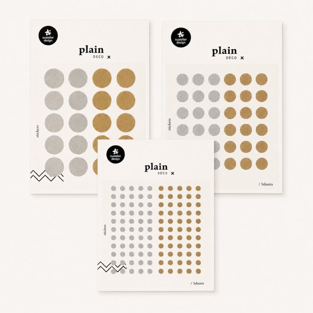 Naklejki do planera i bullet journal "Kropeczki glamour" | Różne rozmiary