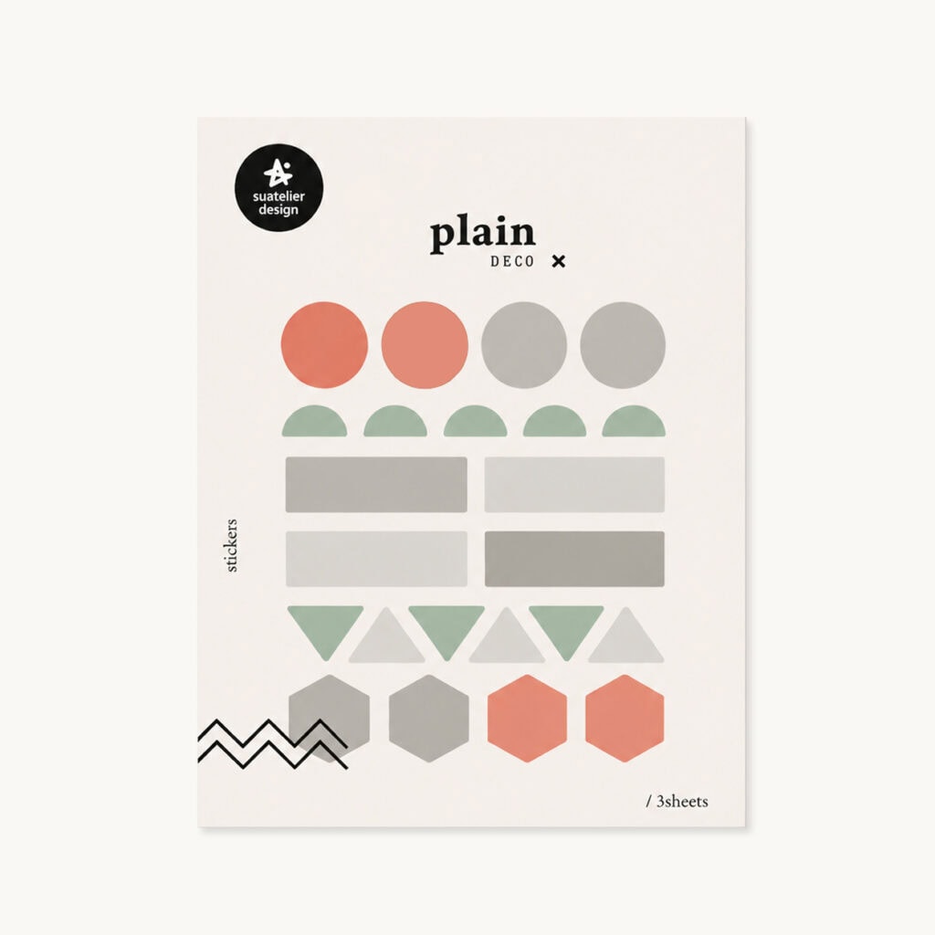 Naklejki do planera i bullet journal "Pastelowe kształty"