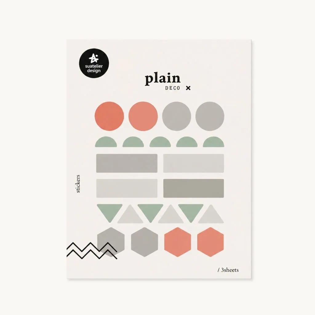 Naklejki do planera i bullet journal "Pastelowe kształty"
