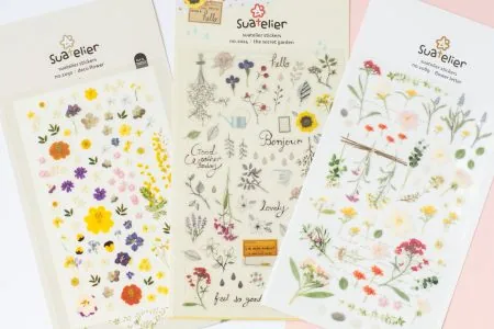 naklejki suatelier kwiatowe różne