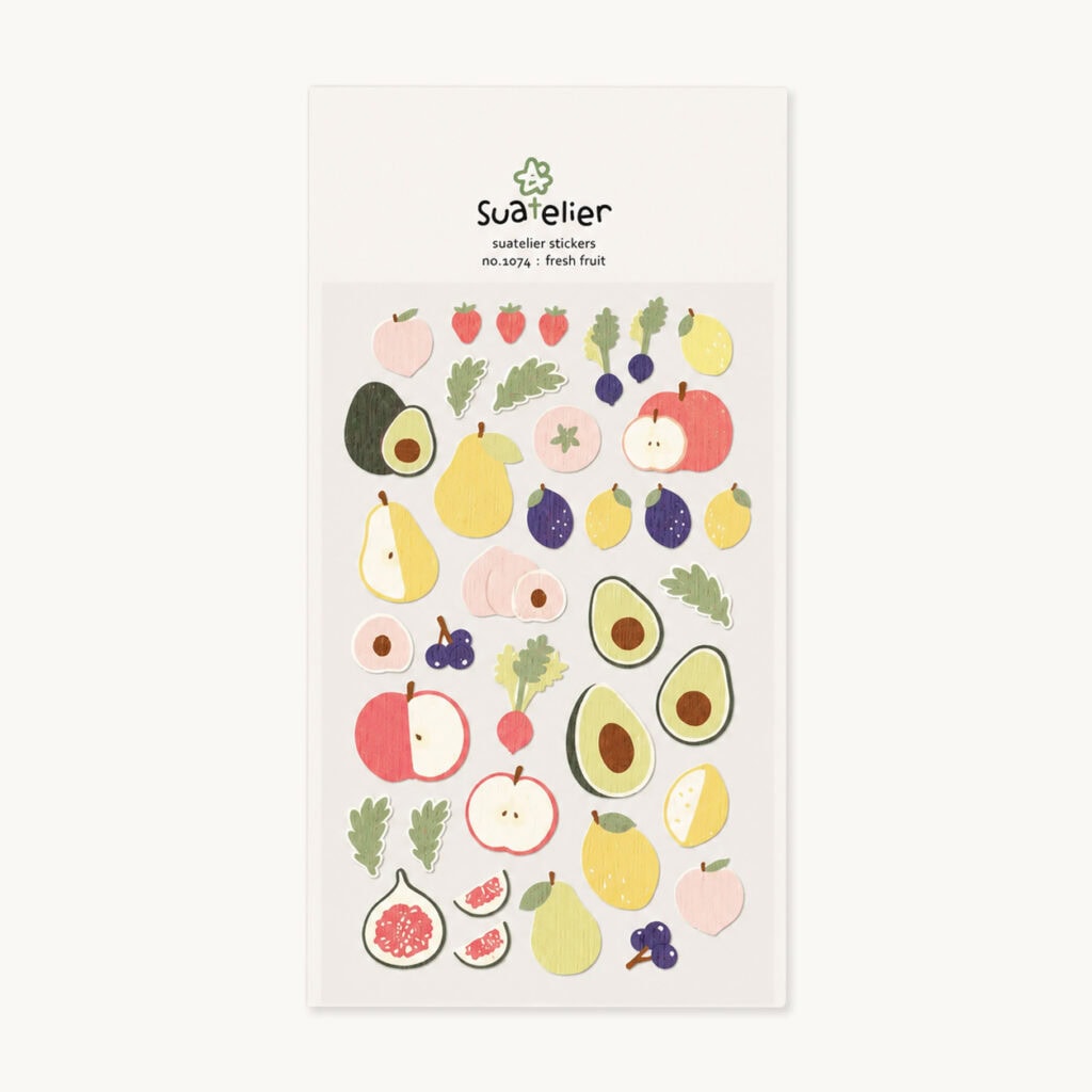 Owocowe naklejki do planera i bullet journal