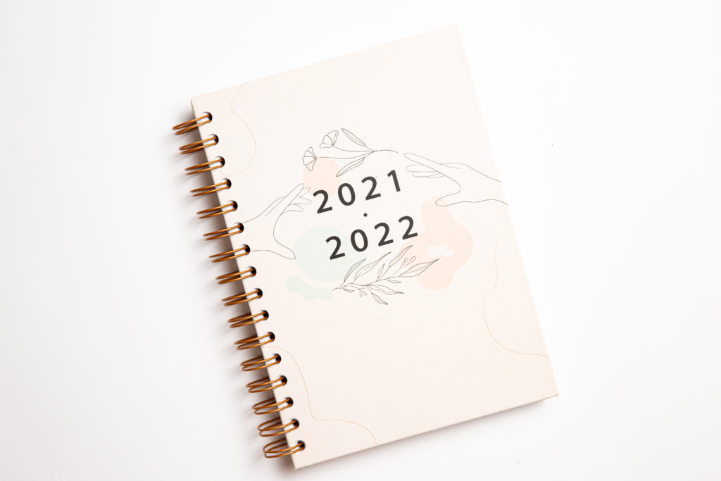 planer studenta ucznia nauczyciela okladka minimal 2021/2022