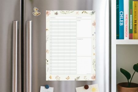 Planer rodzinny magnetyczny „Pan Porządek”