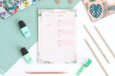 Planer Tygodniowy Kwiaty w Tropikach Notes A5 - 6