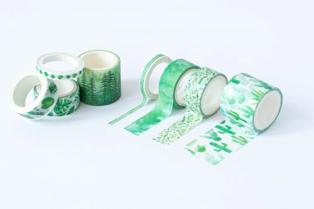taśma dekoracyjna washi greenery 3
