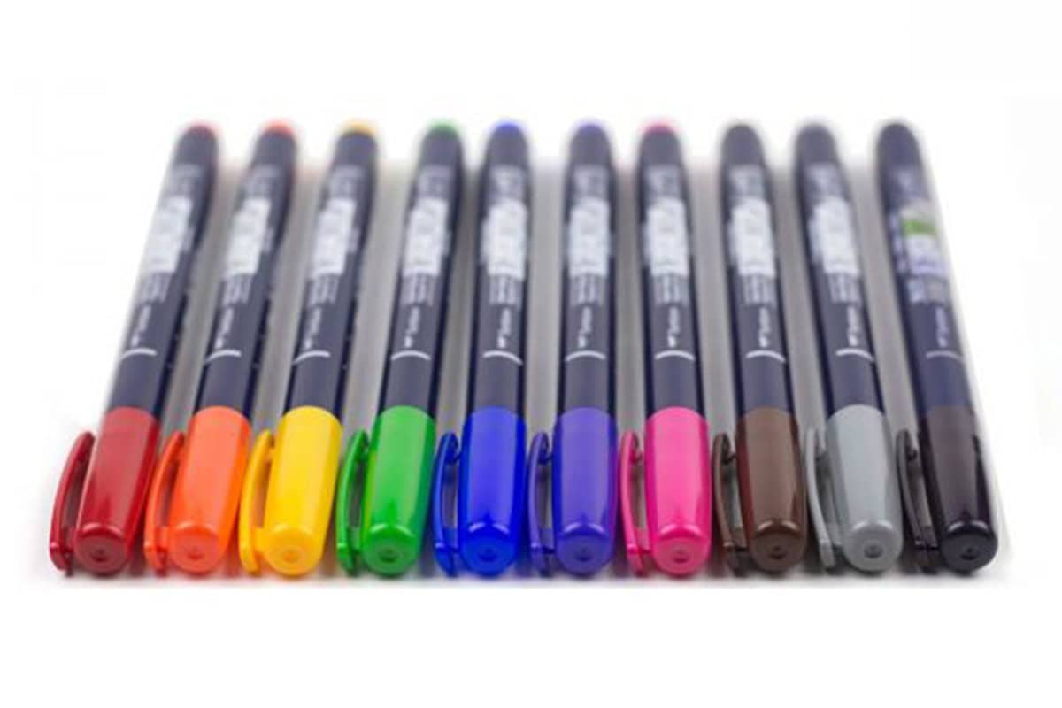 Brush peny Fudenosuke Hard - 10 kolorów