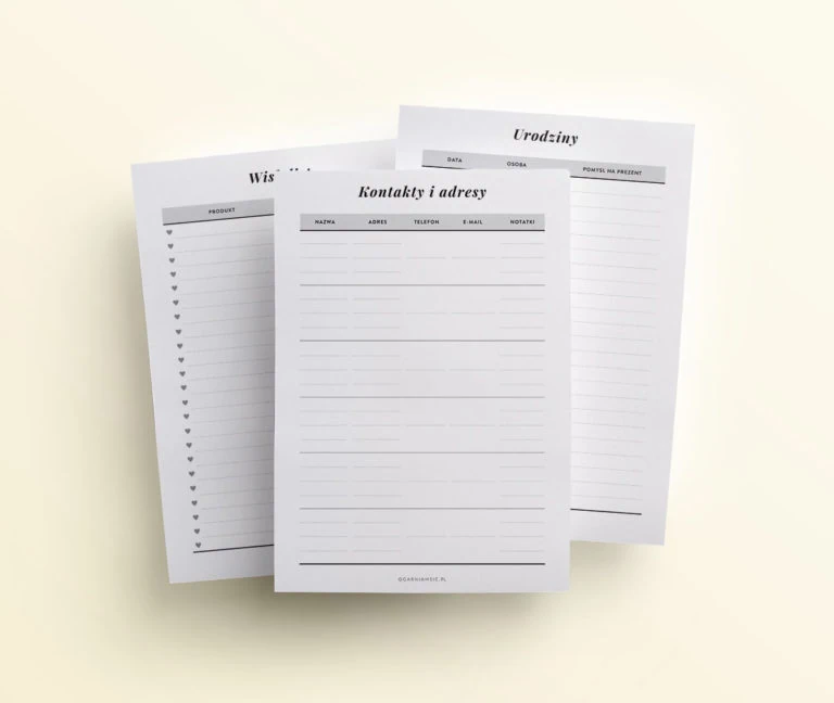 Basic, dodatek do planera mockup