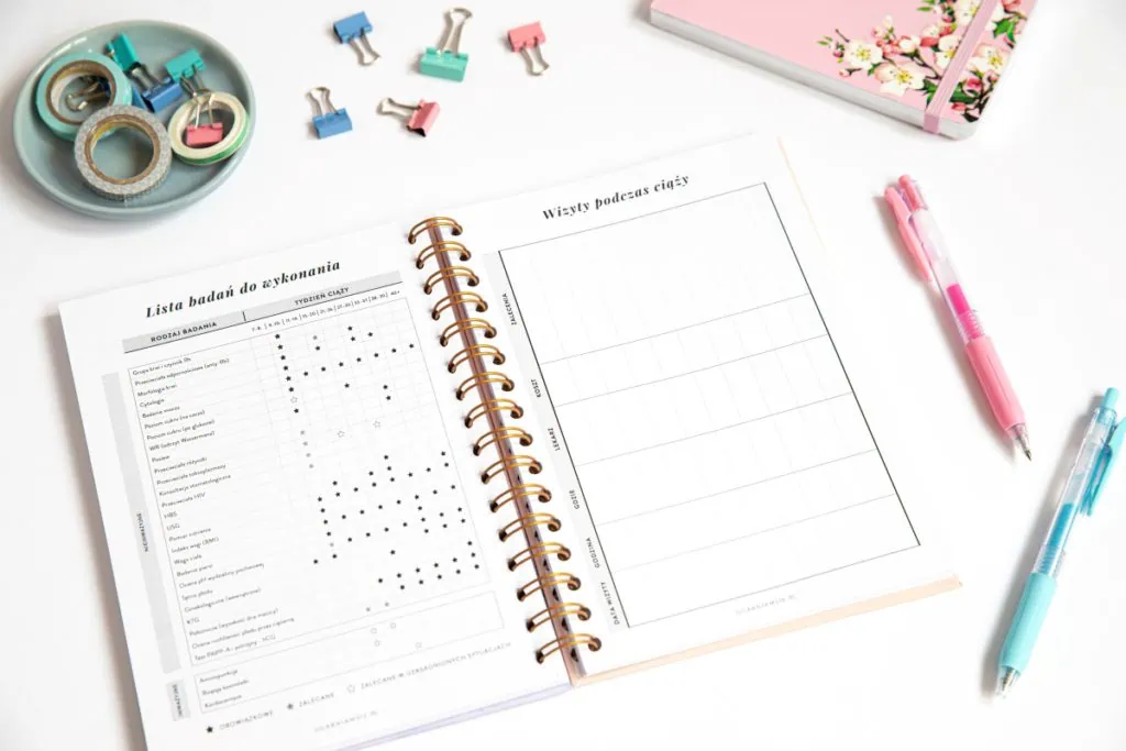 Planer ciąży i noworodka, dodatek do planera 2