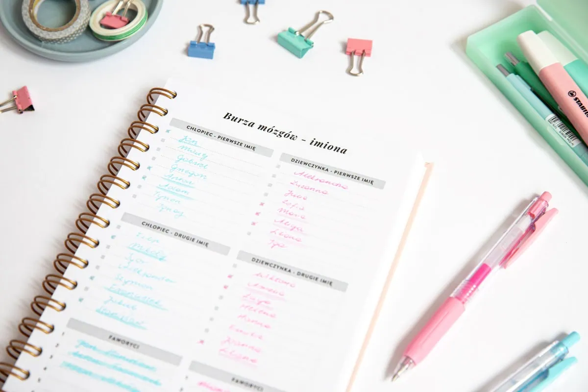 Planer ciąży i noworodka, dodatek do planera, wypełniony 3