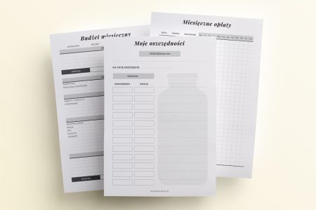 finanse, dodatek do planera mockup