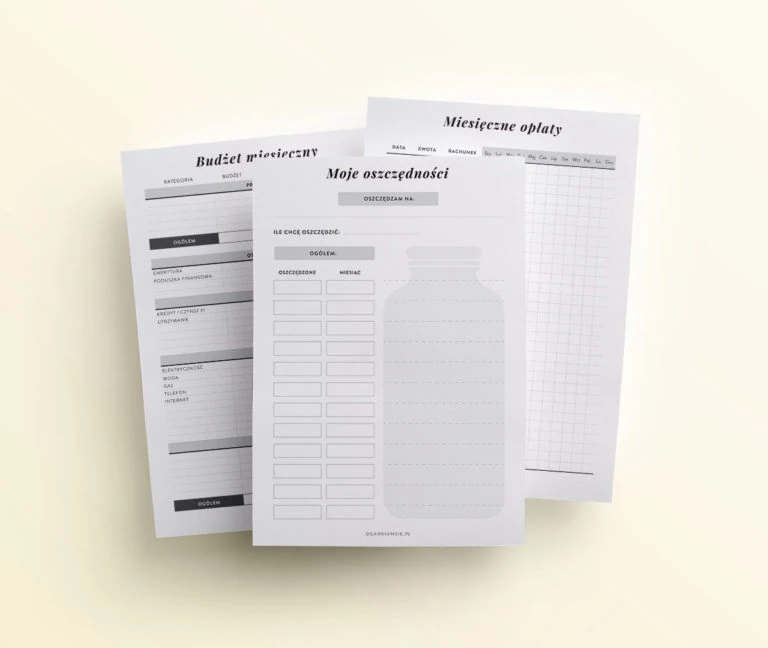 finanse, dodatek do planera mockup