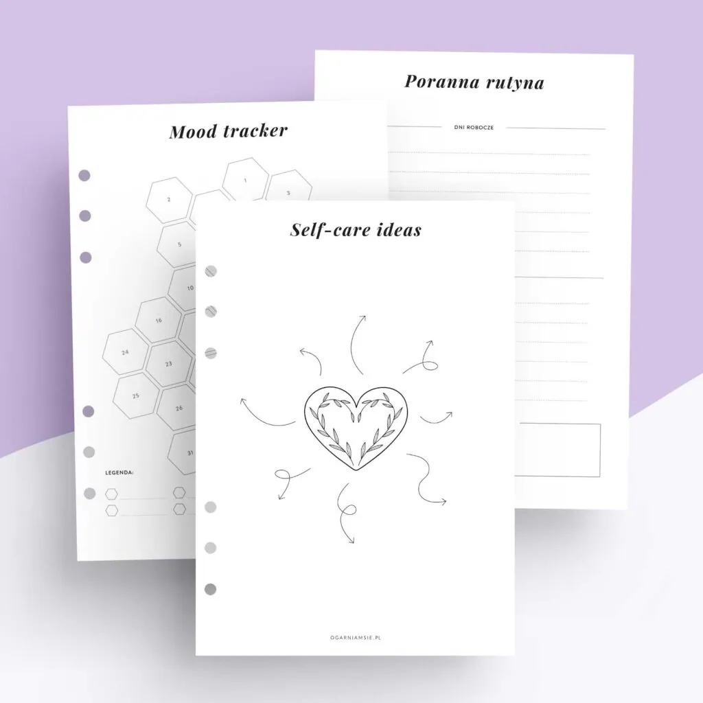 Self-care - wkład do organizera