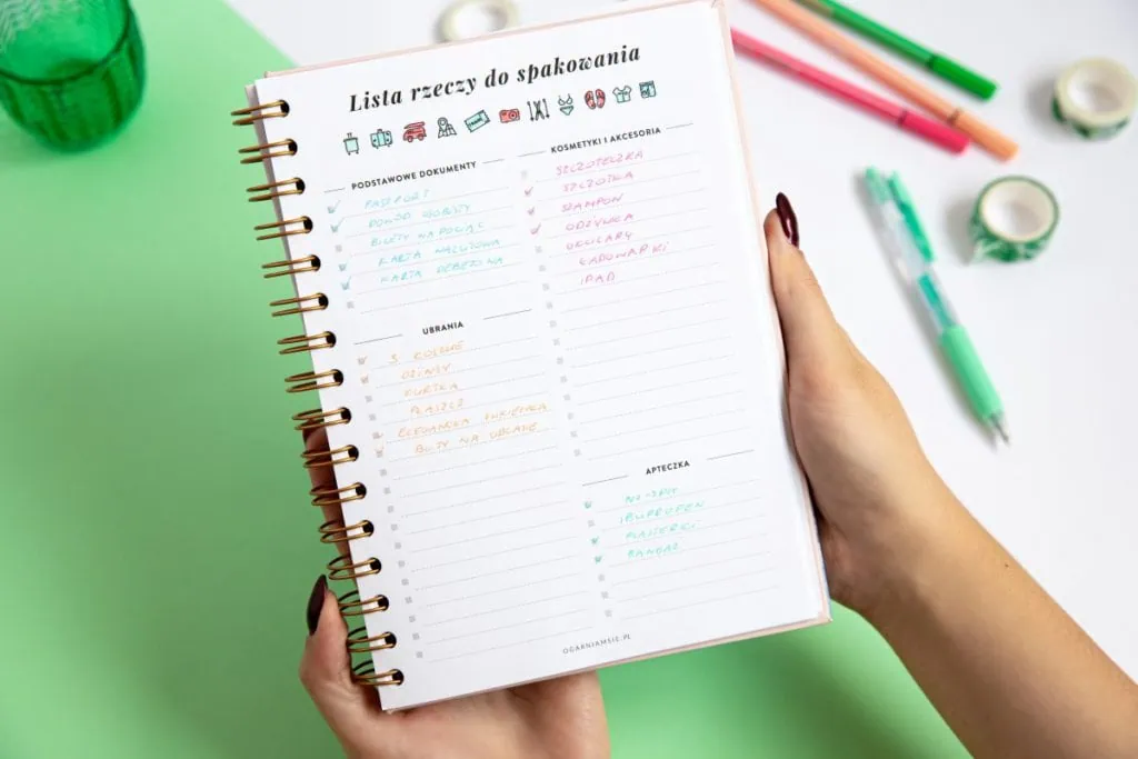 planer wyjazdów, dodatek do planera