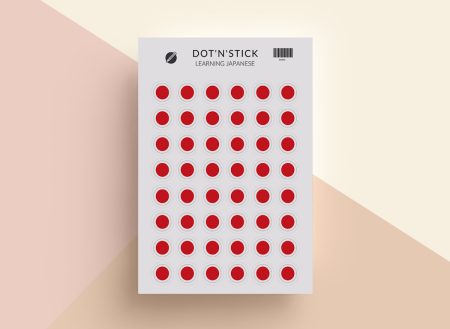 Learning Japanese naklejki dot'n'stick mockup
