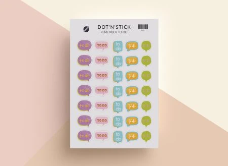 Remember to do naklejki dot'n'stick mockup